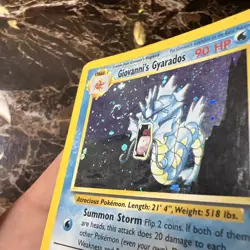 Pokemon TCG Giovanni's Gyarados 5/132 Gym Challenge Holo Rare Card (SWIRL) 🍥 - Image 3