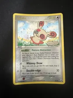 Pokemon Spinda EX TCG Legend Maker Holo Card 26/92 - Image 1