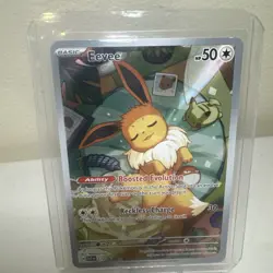 Pokemon TCG -Eevee SVP 173 Illustration Rare Black Star Promo Pokemon Card NM/M - Image 1