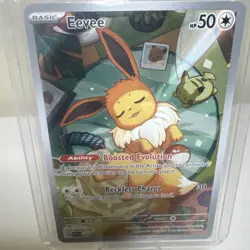 Pokemon TCG -Eevee SVP 173 Illustration Rare Black Star Promo Pokemon Card NM/M - Image 3