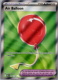 Pokemon Card Air Balloon 166/132 Mega Evolution - Near Mint - Image 1