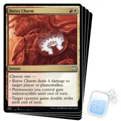BOROS CHARM X4 Streets Of New Capenna: Commander Magic MTG MINT CARD - Image 1
