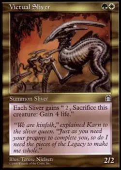 MTG magic cards 2x Victual Sliver Stronghold Light Play, English - Image 1