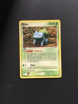 Pokemon TCG Ditto Bulbasaur Card 36/113 Regular Delta Species - Image 1