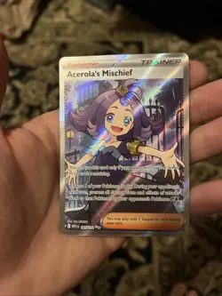 Acerola's Mischief Ultra Rare 165/132 Pokemon Card Mega Evolution - Image 1