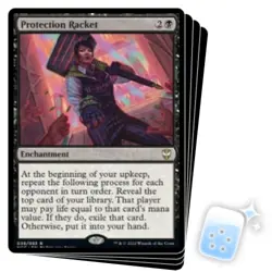PROTECTION RACKET X4 Streets Of New Capenna: Commander Magic MTG MINT CARD - Image 1