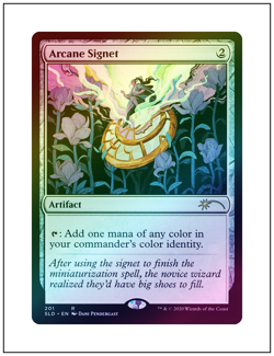 1x Arcane Signet - 201, Foil, Secret Lair Drop, Magic MTG NM - Image 1