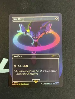 Sonic The Hedgehog x MTG Secret Lair Sol Ring (2093) (Rainbow Foil) - Image 1