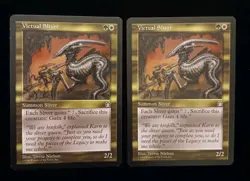 2X 1998 MTG Magic the Gathering Victual Sliver Stronghold LP-NM FREE SHIPPING - Image 1