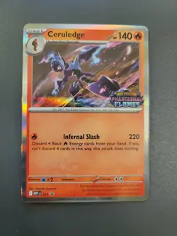 Phantasmal Flames Prerelease Ceruledge Stamped Promo Pokemon TCG Nm 2025 - Image 1