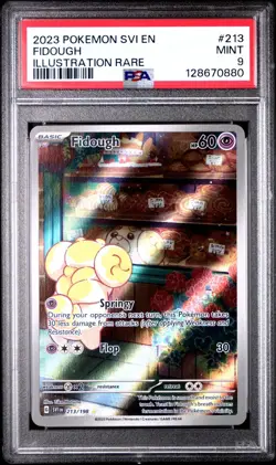 2023 POKEMON SVI EN-SCARLET & VIOLET 213 FIDOUGH ILLUSTRATION PSA 9 - 128670880 - Image 1