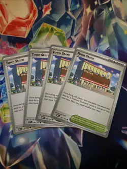 [4x Playset] Town Store 196/197 Sv03: Obsidian Flames Pokemon TCG - Image 1