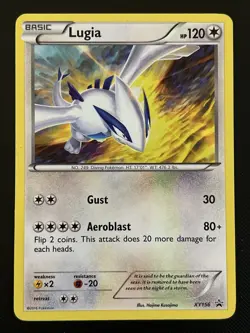LUGIA XY156 Holo Black Star Promo Pokemon LP/MP - Image 1