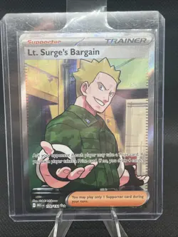 Lt. Surge's Bargain - 170/132 - Mega Evolution - Pokemon TCG - NM - Full Art - Image 1