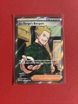 Lt. Surge's Bargain 170/132 Me01: Mega Evolution Holo Pokemon Tcg - Image 1
