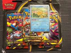 Pokemon TCG Mega Evolution 3 Pack Blister w/ Psyduck Promo SEALED! Brand New! - Image 1