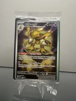 Pokemon TCG Alakazam Mega Evolution 009 Black Star Promo SEALED - Image 1