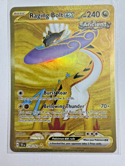 Raging Bolt ex - 218/162 Temporal Forces (Pokemon) Full Art Hyper Golden Rare - Image 1