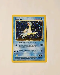 Pokemon Lapras 10/62 Fossil Holo Rare MP - Image 1