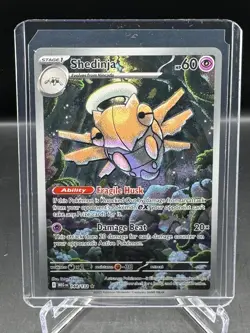 POKEMON MEGA EVOLUTION! SHEDINJA! ILLUSTRATION RARE! FULL ART! 144/132 - Image 1