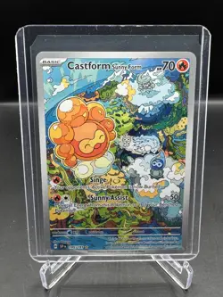 POKEMON! SURGING SPARKS! CASTFORM SUNNY FORM! ILLUSTRATION RARE! FULL ART! - Image 1