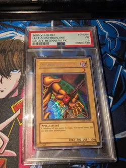 Yugioh Left Arm of the Forbidden One UBP1-EN004 Secret Rare Unlimited - PSA 3 - Image 1