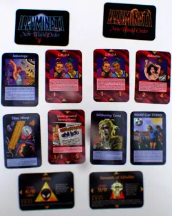 Illuminati: New World Order. Unlimited Edition. Uncommon Cards. NM - Image 1