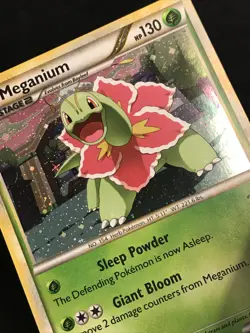 Meganium 26/123 LP Holographic Rare Vintage HGSS Pokemon Card. Fast Shipping! - Image 2