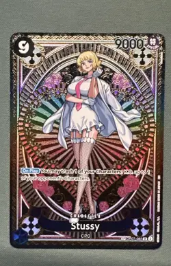 Stussy (SP) OP07-085 SR A Fist Of Divine Speed One Piece Card Game TCG English - Image 1