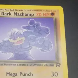 Dark Machamp 27/82 - 1ST EDITION RARE NON-HOLO - Team Rocket Pokemon CARD NM/LP - Image 3