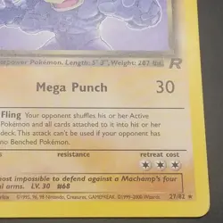Dark Machamp 27/82 - 1ST EDITION RARE NON-HOLO - Team Rocket Pokemon CARD NM/LP - Image 4