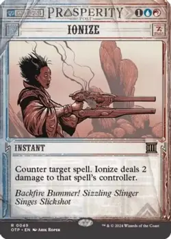 Ionize NM Breaking News MTG Magic the Gathering Gold English Card - Image 1