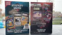 Pokemon Mystery Gems 1 CGC Graded Card & Booster Pack ( 1x Red + 1xBlue) - Image 1