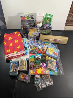 Pokemon TCG Cards Mixed Lot Accessories Bundle Read Description - Image 1