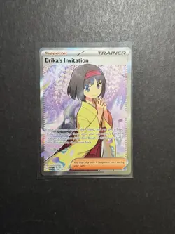 Erika's Invitation 196/165 Scarlet & Violet 151 Ultra Rare Full Art Pokemon Card - Image 1