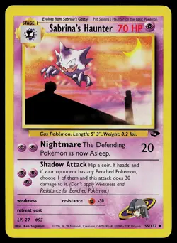 Pokemon Card - Sabrina's Haunter Gym Challenge 55/132 - Image 1