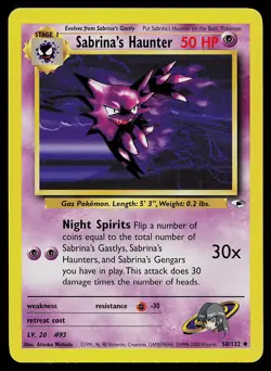 Pokemon Card - Sabrina's Haunter Gym Heroes 58/132 - Image 1