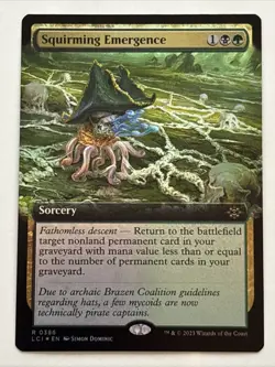 MTG Lost Caverns of Ixalan Squirming Emergence Extended Art Foil 0386 NM Rare - Image 1