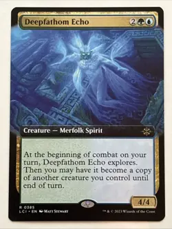 MTG The Lost Caverns of Ixalan Deepfathom Echo Extended Art 0385 NM Rare - Image 1