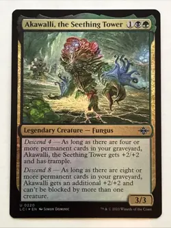 MTG The Lost Caverns of Ixalan Akawalli, the Seething Tower Foil 0220 NM - Image 1
