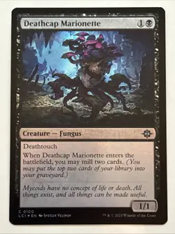 MTG The Lost Caverns of Ixalan Deathcap Marionette Foil 0100 NM - Image 1