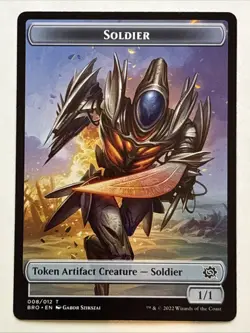 MTG The Brothers' War Soldier Token 008/012 NM - Image 1