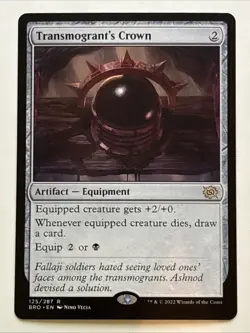 MTG The Brothers' War Transmogrant's Crown 125/287 NM Rare - Image 1
