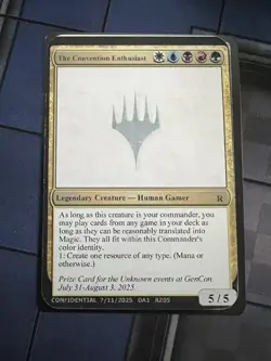 The Convention Enthusiast GenCon 2025 Exclusive Promo Magic the Gathering - Image 1
