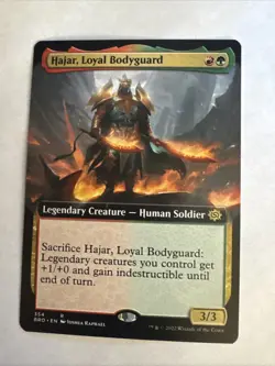 Hajar, Loyal Bodyguard (Extended Art) The Brothers' War Regular - Image 1