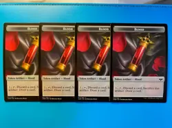 MTG 4x Blood Token # 17 Innistrad: Crimson Vow Magic the Gathering x4 NM - Image 1