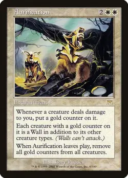 2x Aurification - Onslaught - EX - Italian - OOP MTG - Image 3