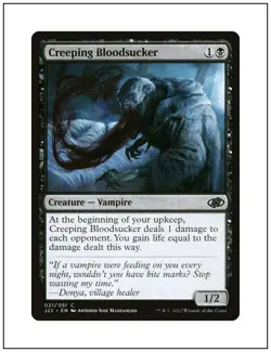 1x Creeping Bloodsucker, Jumpstart 2022, Magic the Gathering MTG NM - Image 1