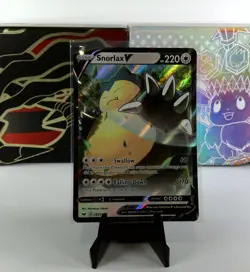 Pokemon Snorlax V 141/202 Sword & Shield Ultra Rare Holo NM - Image 1