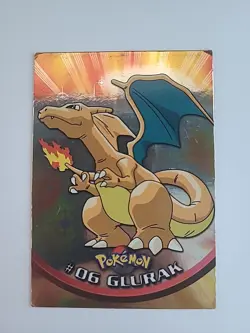 Pokemon - Topps - #06 Glurak (German Charizard) - Foil - Deutsch | Acrylic Case - Image 3